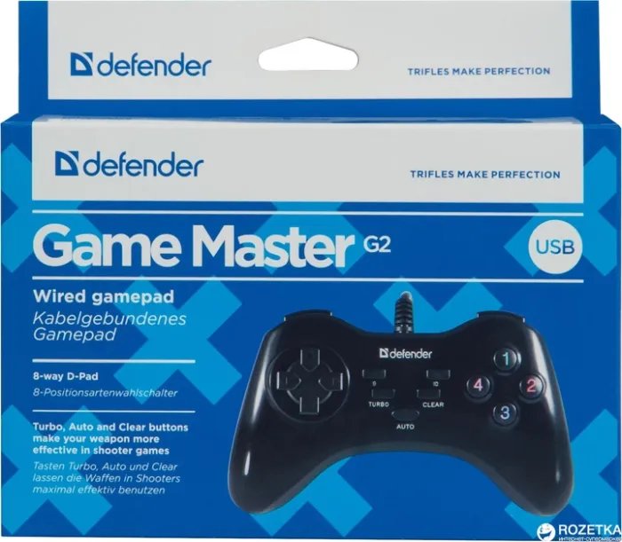 Проводной геймпад Defender Game Master G2 PC Black (64258)