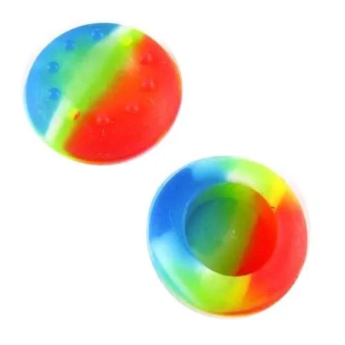 Силиконовые накладки на аналоговые стики Game Teh X PS4 / Xbox One разноцветные 2 шт