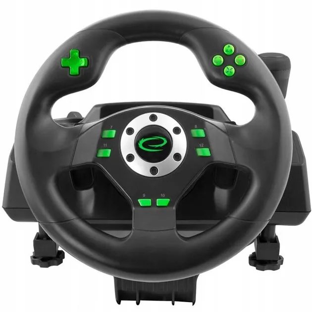 Руль Esperanza PC/PS3 Black-Green (EGW101)