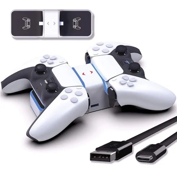 Двойная Зарядная Док-станция Honcam c LED Индикацией для PlayStation 5 (PS5) DualSense (HC-A3703)