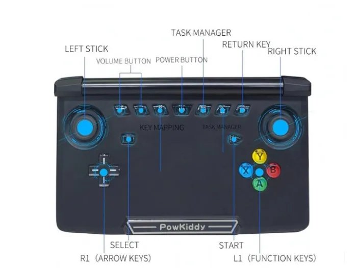 Игровая портативная консоль BauTech X18 на Android 7 Черный (1008-944-00)
