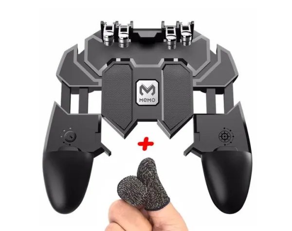 Игровой геймпад AK66 black триггеры, курки, джойстик для PUBG mobile, Call Of Duty, Fortnite