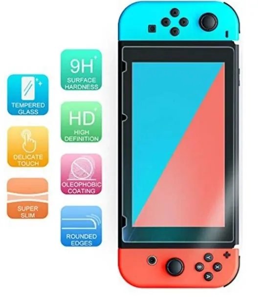 Загартоване захисне скло Ricoddaa для Nintendo Switch 2.5 D, 9H, 0,3 мм