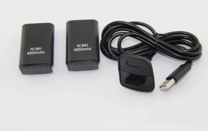 ​Аккумулятор для Xbox 360 4800mAh 2 штуки зарядное устройство Ukc PLAY & CHARGE KIT для беспроводного геймпада XBOX 360
