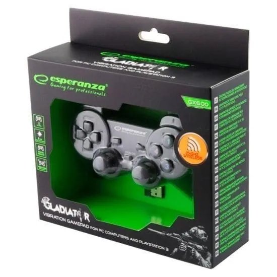 Беспроводной геймпад ESPERANZA GLADIATOR 108K PC/PS3 Black