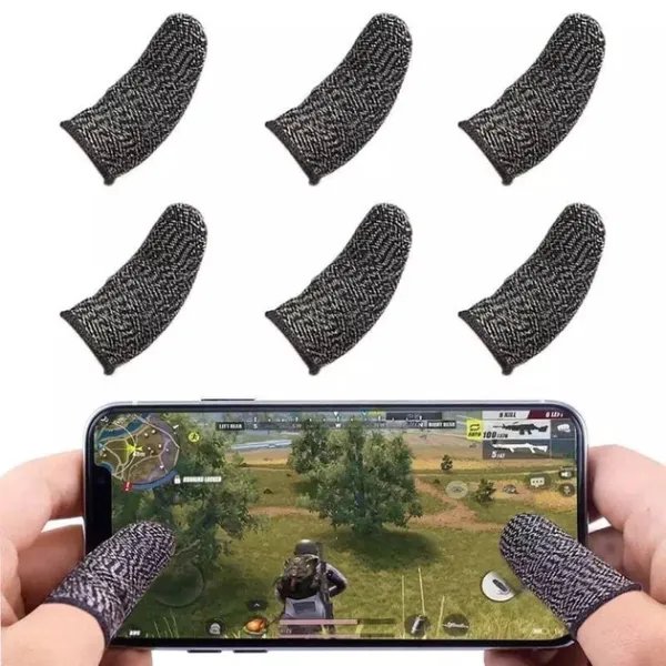 Напальчники для игр на телефоне мобильные напальчники 6 штук Без бренда