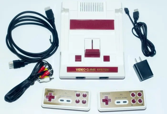 Игровая приставка Денди Джуниор 8 бит HD88 (+Battletoads 1+2: Double Dragon. HDMI, беспроводные джойстики, NTSC, поддержка картриджей Dendy)