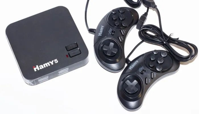 Игровая приставка Hamy 5 (+2200 игр. Поддержка игр Денди + Сега МД2)