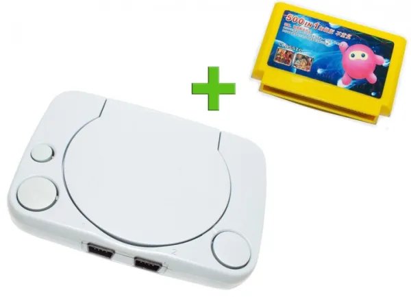 Игровая приставка Денди 8 бит PS1 (+500 игр!, поддержка картриджей Dendy)
