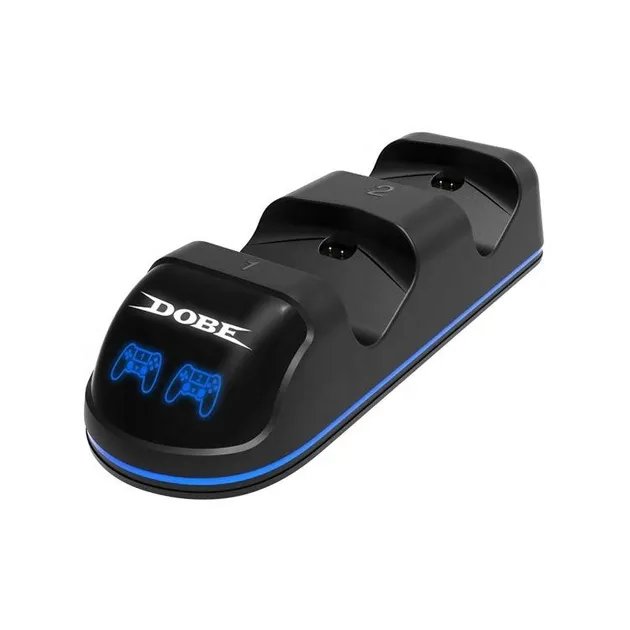 Двойная зарядная dock станция DOBE подставка для контроллеров DualShock 4 Sony PlayStation 4 (PS4 / PS4 SLIM / PS4 PRO) c LED индикаторами статуса зарядки