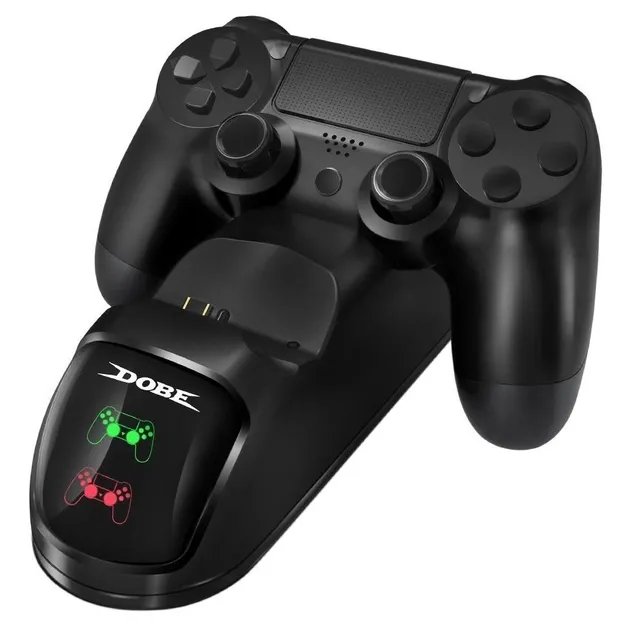 Двойная зарядная dock станция DOBE подставка для 2-х контроллеров Dualshock Playstation PS4 / PS4 SLIM / PS4 PRO c LED индикаторами статуса зарядки