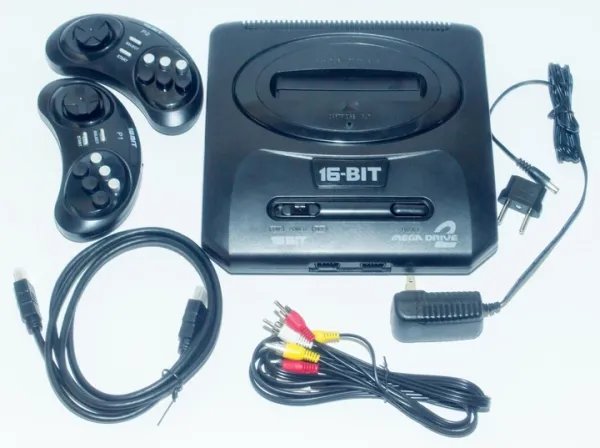 Игровая приставка Сега Retro HD2.4 (HDMI, беспроводные джойстики, поддержка картриджей Sega Mega Drive 2)