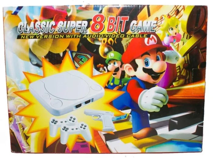 Игровая приставка Денди 8 бит PS1 (+16 игр встроено, поддержка картриджей Dendy)