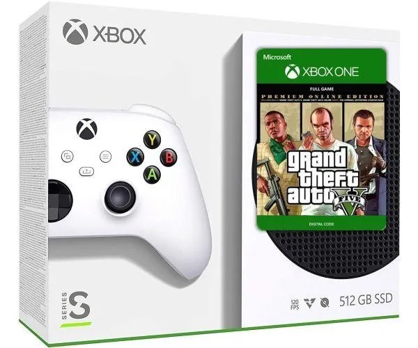 Microsoft Xbox Series S 512Gb + GTA V Premium Edition (русская версия)
