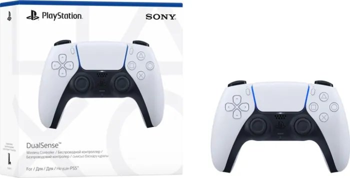 Беспроводной геймпад PlayStation 5 Dualsense White для PS5/PS 5 Digital Edition
