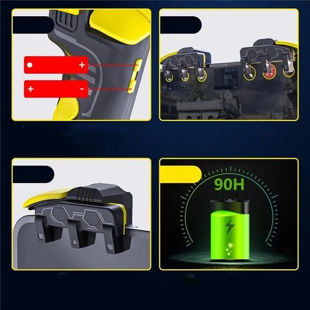 Геймпад - триггер HANDJOY M03 с макросами на 8 пальцев для телефона Android/IPhone