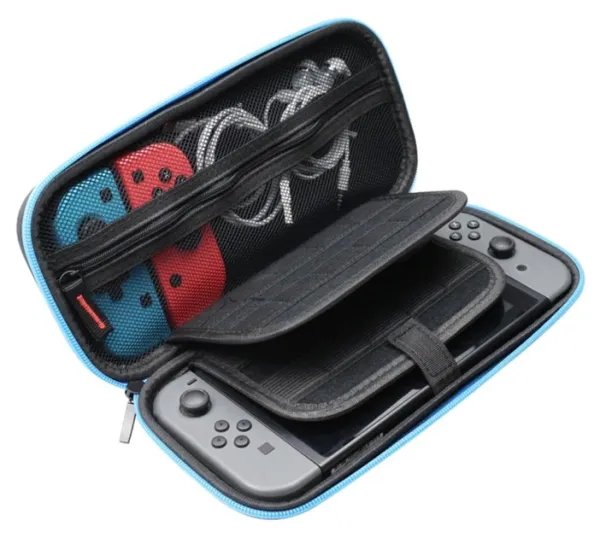 Чехол кейс Bevigac тканевый с ручкой для Nintendo Switch / OLED / Blue