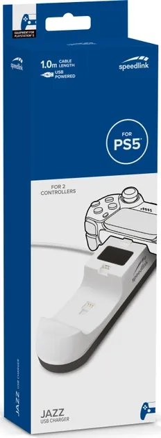 Устройство питания SPEEDLINK JAZZ USB Charger для PS5 White (SL-460001-WE)