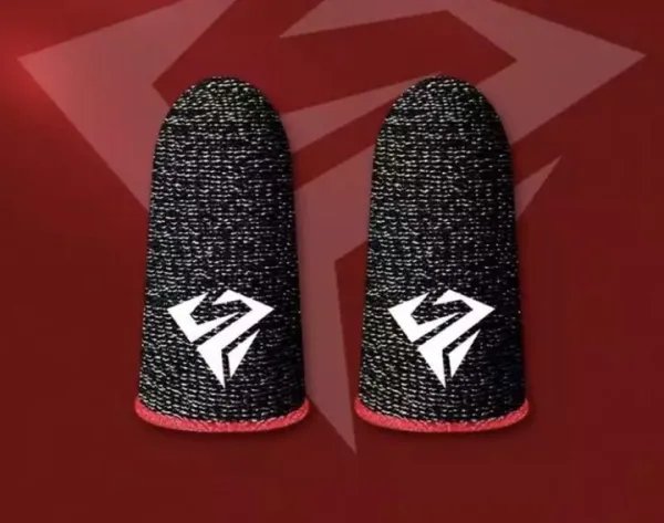 Киберспортивные сенсорные напальчники (носки) для игр на телефоне CoD (геймпад триггеры курки для смартфона для PUBG Mobile) 2 шт Красный Без Бренда