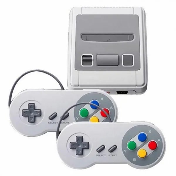 Игровая ретро приставка 8 бит на 620 игр Super Mini SFC, детская игровая консоль (1007965-Gray-1)