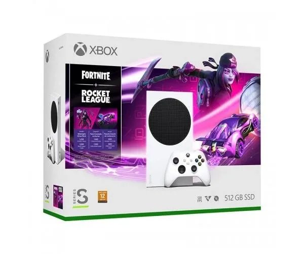 Стационарная игровая приставка Microsoft Xbox Series S 512 GB + Fortnite + Rocket League Bundle (RRS-00034)