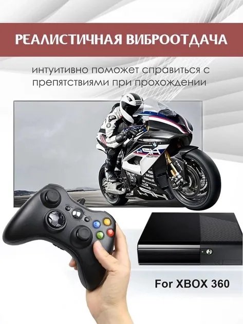 Джойстик проводной игровой геймпад для приставки Xbox 360 и ПК Controller ODI Черный