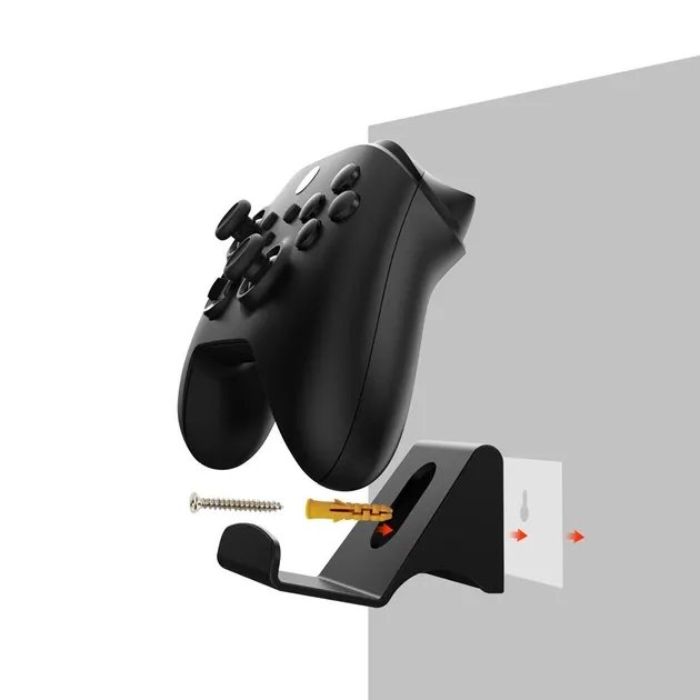 Крепление-держатель на стену DOBE для контроллера DualSense консоли PlayStation 5 (PS5/PS5 Digital Edition), DualShock PS4 PRO / SLim /Fat, геймпада Microsoft Wireless Controller Xbox Series X | S, Xbox One X / S / Xbox One