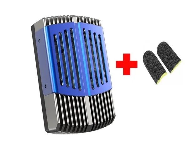 Универсальный полупроводниковый радиатор-вентилятор (кулер) для смартфона MEMO Union PUBG Mobile DL 08 + напальчники