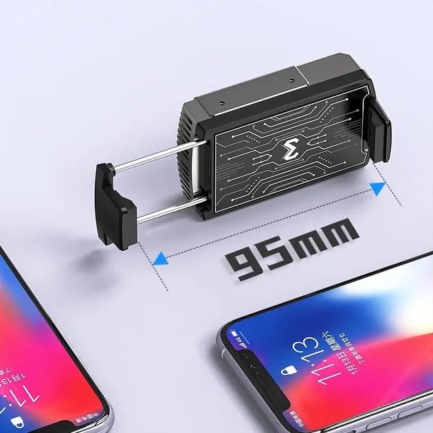 Универсальный полупроводниковый радиатор-вентилятор (кулер) для смартфона MEMO Union PUBG Mobile DL 08 + напальчники
