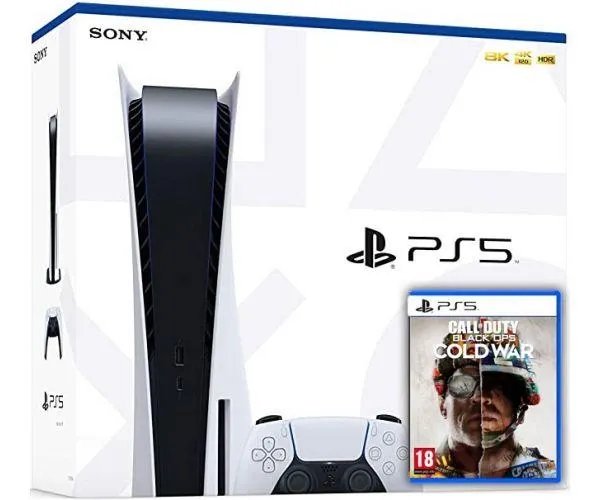 Sony PlayStation 5 White 825Gb + Call of Duty: Black Ops Cold War (русская версия)