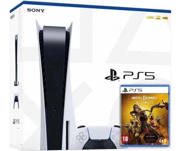 Sony PlayStation 5 White 825Gb + Mortal Kombat 11 Ultimate (русская версия)