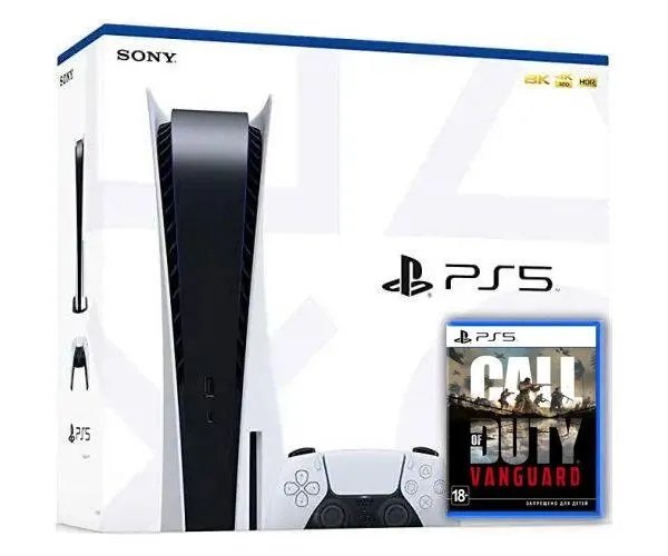 Sony PlayStation 5 White 825Gb + Call of Duty: Vanguard (русская версия)