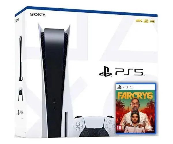 Sony PlayStation 5 White 825Gb + Far Cry 6 (русская версия)