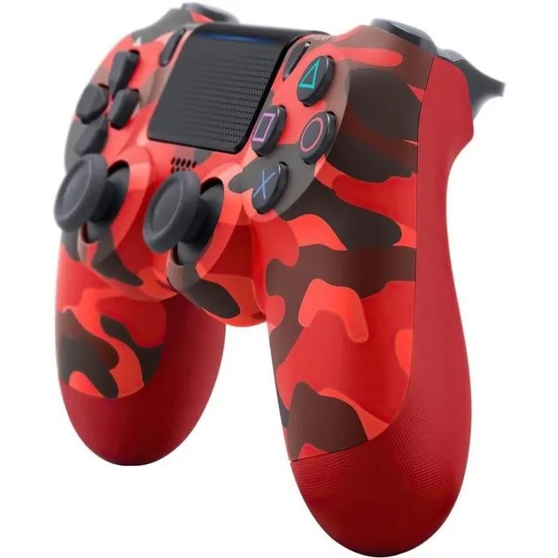 Джойстик для Sony PS 4 Камуфляж красный (BS-87)