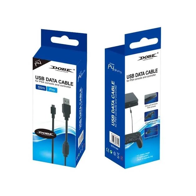 Зарядный кабель передачи данных DOBE 1.8м USB/micro USB для геймпада DualShock 4 консоли-приставки Sony PlayStation PS4 PRO / PS4 Slim / PS4 Fat
