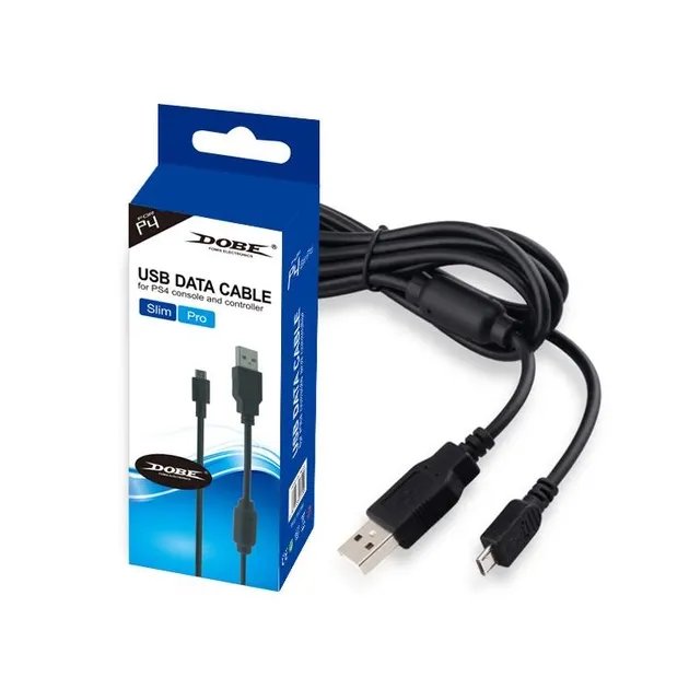 Зарядный кабель передачи данных DOBE 1.8м USB/micro USB для геймпада DualShock 4 консоли-приставки Sony PlayStation PS4 PRO / PS4 Slim / PS4 Fat