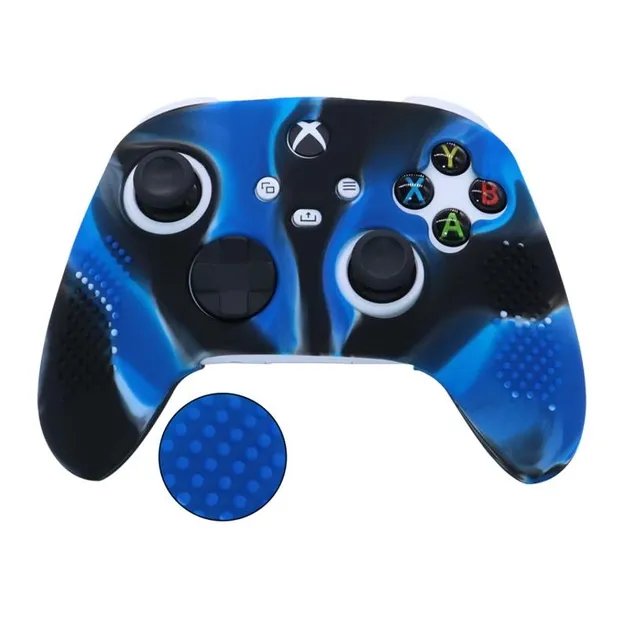 Силиконовый чехол Honson для джойстика Xbox Series X / S камуфляжный синий