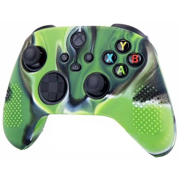 Силиконовый чехол Honson для джойстика Xbox Series X / S камуфляжный зеленый