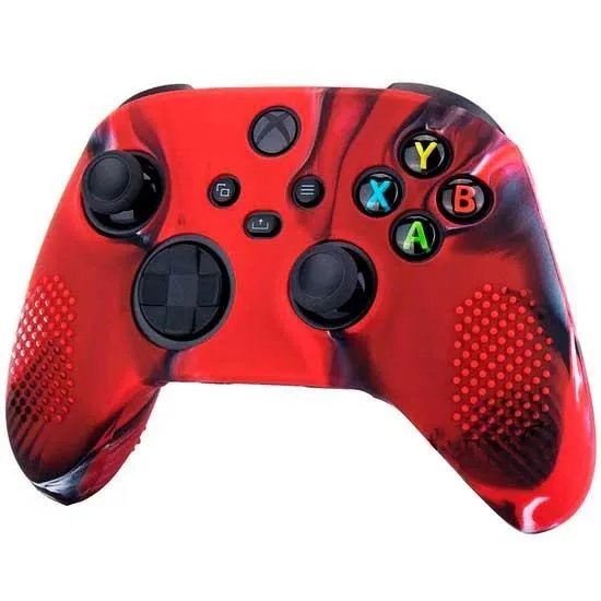 Силиконовый чехол Honson для джойстика Xbox Series X / S камуфляжный красный