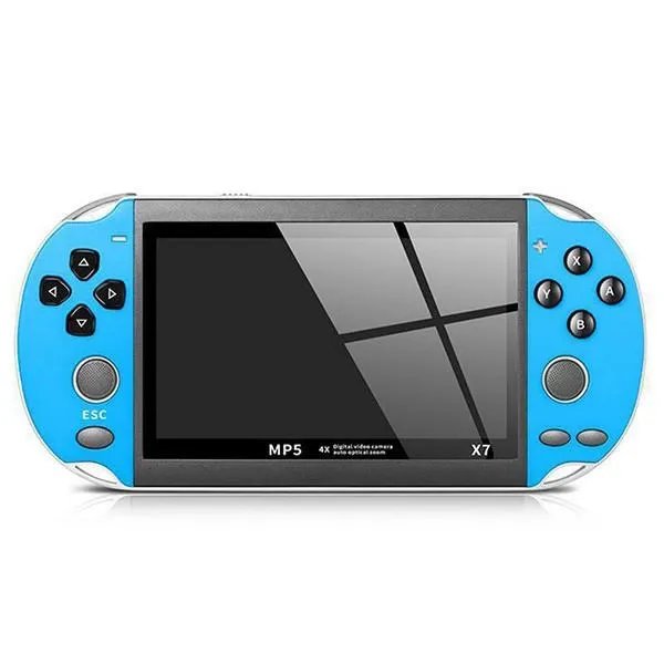 Игровая портативная консоль X7 | экран 4.3"| встроенные игры Синий