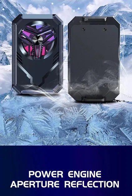 Универсальный полупроводниковый радиатор-вентилятор (кулер) для смартфона Union PUBG Mobile F30 с АКК 1000 mAh