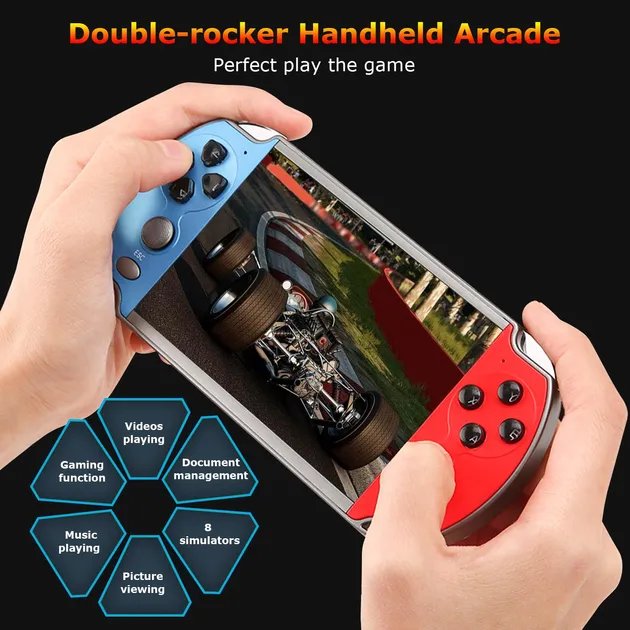 Приставка портативная игровая консоль Puls PSP X-7-Camera 20000 игр 8gb-5.1" с камерой, ТВ выход