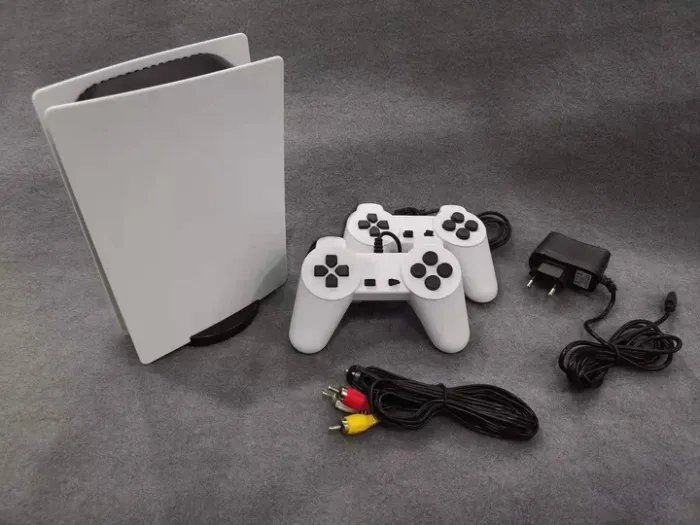 Игровая консоль с двумя геймпадами Tower GameConsole5 Детская ретро приставка для телевизора, 200 игр 8бит Денди Черно-белый