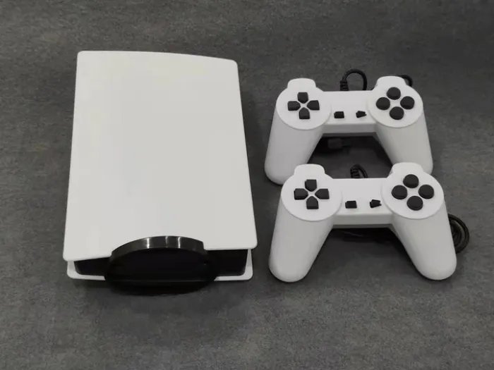 Игровая консоль с двумя геймпадами Tower GameConsole5 Детская ретро приставка для телевизора, 200 игр 8бит Денди Черно-белый