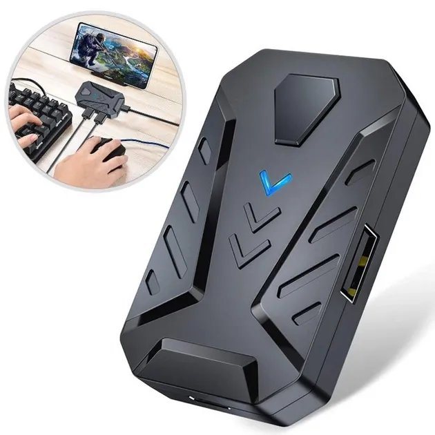 Конвертер клавиатуры и мышки Gamwing Mix Pro для смартфона, Black