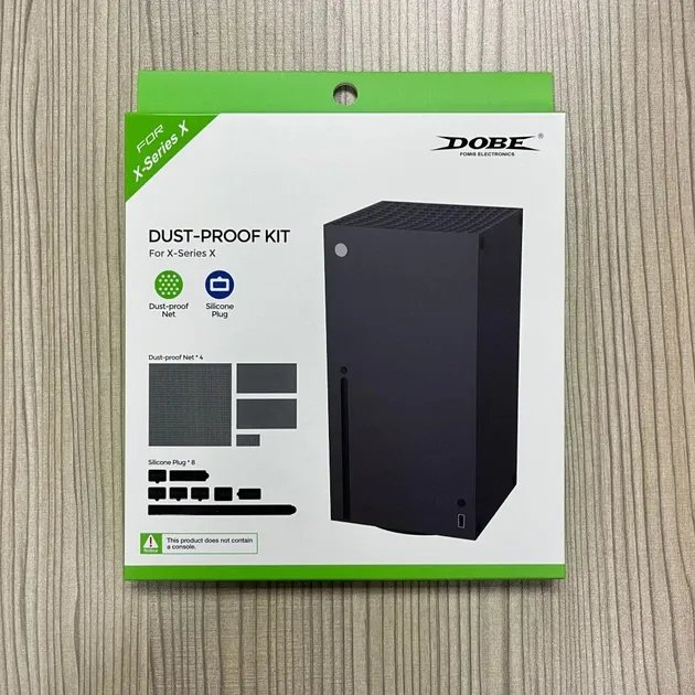 Пылезащитный комплект для консоли Xbox Series X с четырьмя пылезащитными сетками и восьмью пылезащитными силиконовыми заглушками