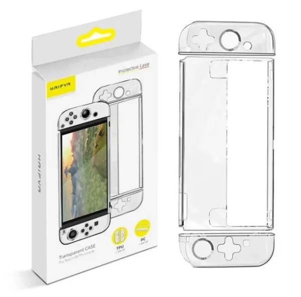 Прозрачный силиконовый чехол Haifva для Nintendo Switch OLED