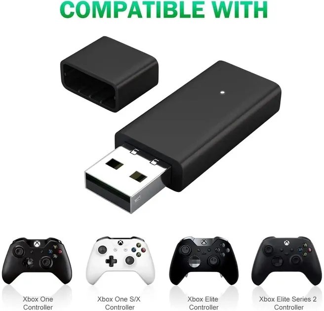 Беспроводной адаптер ресивер X TECH для подключения геймпадов к Xbox One и Windows 10