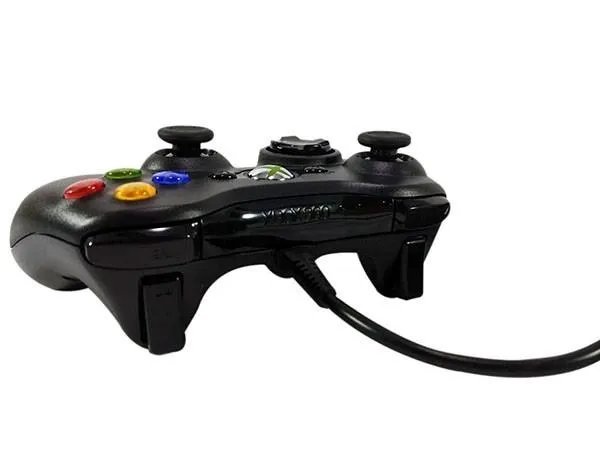 Джойстик провідний геймпад ігровий для приставки Xbox 360 та ПК чорний