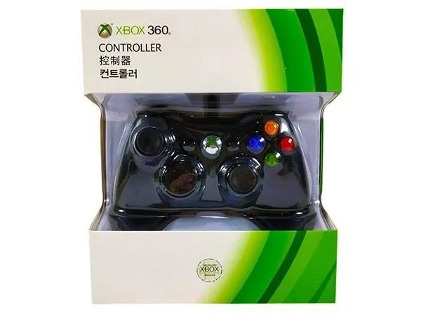 Джойстик провідний геймпад ігровий для приставки Xbox 360 та ПК чорний